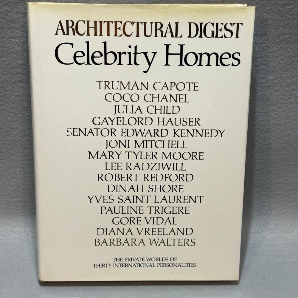 Vintage 1977 Architectural Digest Celebrity Homes Sonny and Cher 1st Ed HC DJ